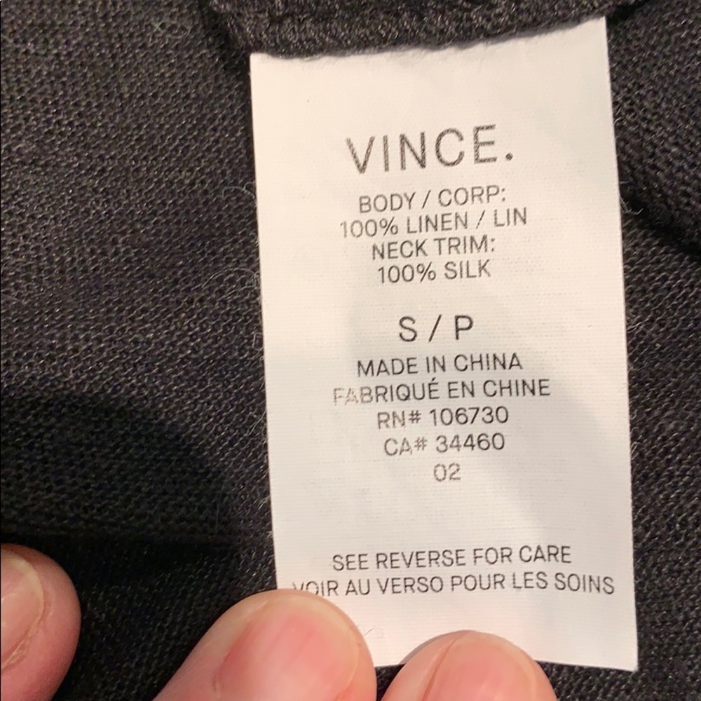 Vince Linen Tunic Top - Picture 4 of 7